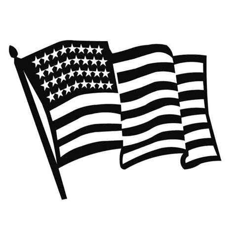 flag clipart black and white